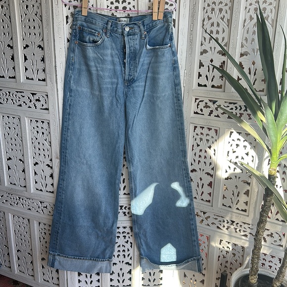 NWOT AGOLDE same high rise wide leg jeans - Picture 2 of 5